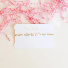 Beaded Blondes | A D Pi Color Sorority Bracelet