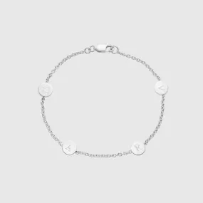 Westwick Sterling Silver Quartet Disc Bracelet